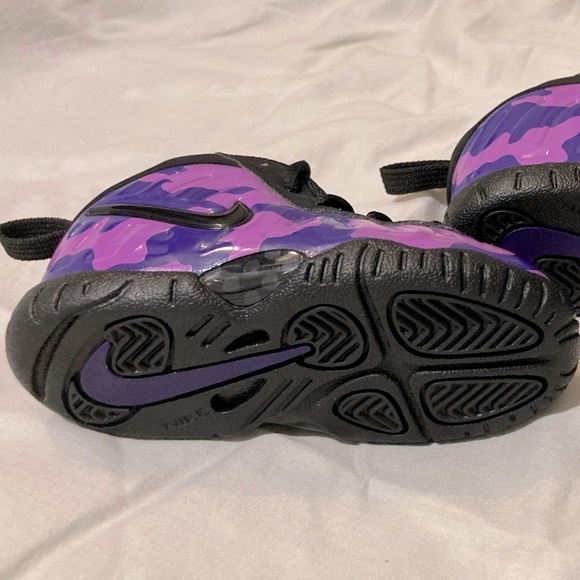Nike Air Little Posite Pro - Purple Camo - 6C - Rare NWOT - Picture 5 of 7